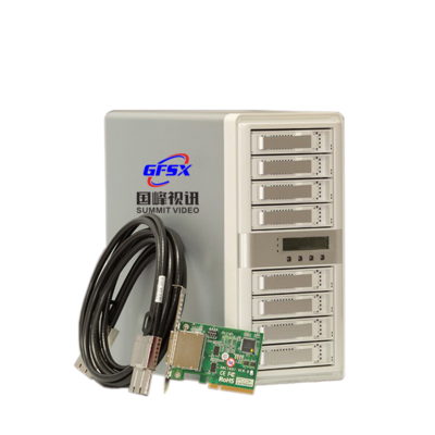 8盘位独立控制器高清阵列 PCIE接口